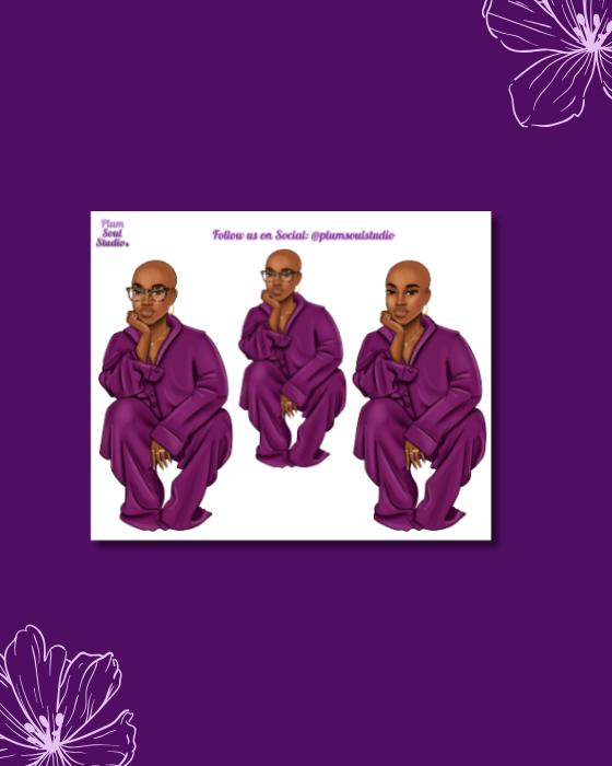 Vision Mini Sticker Sheet Bald