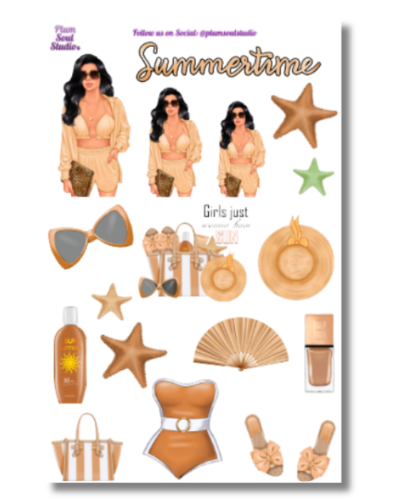 Perfectly Tanned Sticker Sheet