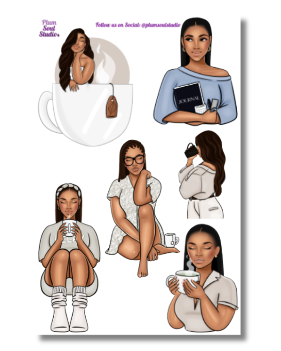 Comfy Cozy Sticker Sheet