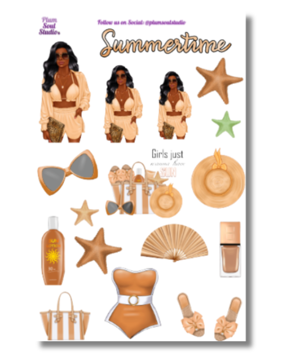 Perfectly Tanned Sticker Sheet
