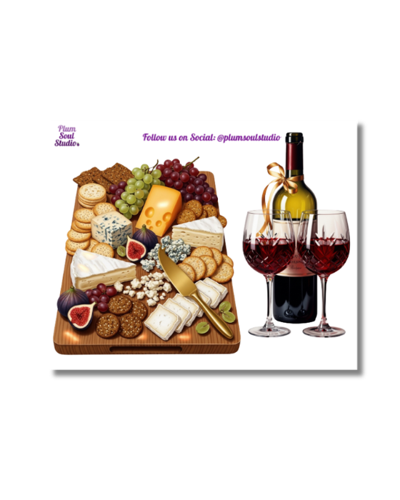 Charcuterie and Drinks Mini Sticker Sheet