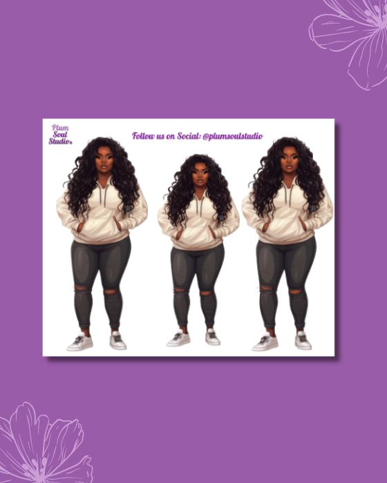 Casual Callie Mini Sticker Sheet