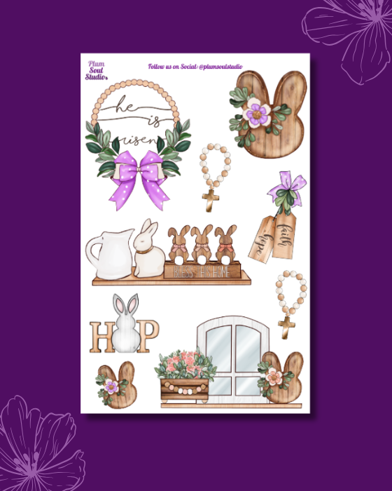 Easter Decor Two Sticker Sheet