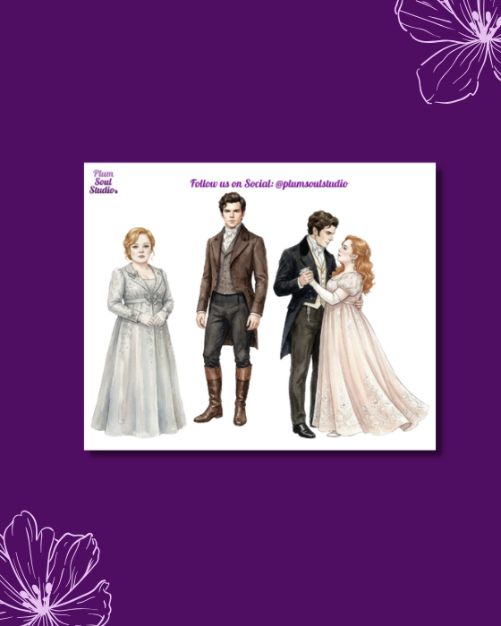Colin and Penelope Mini Sticker Sheet
