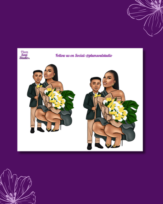 Mother's Day Flowers Mini Sticker Sheet