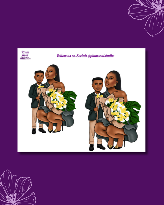 Mother's Day Flowers Mini Sticker Sheet