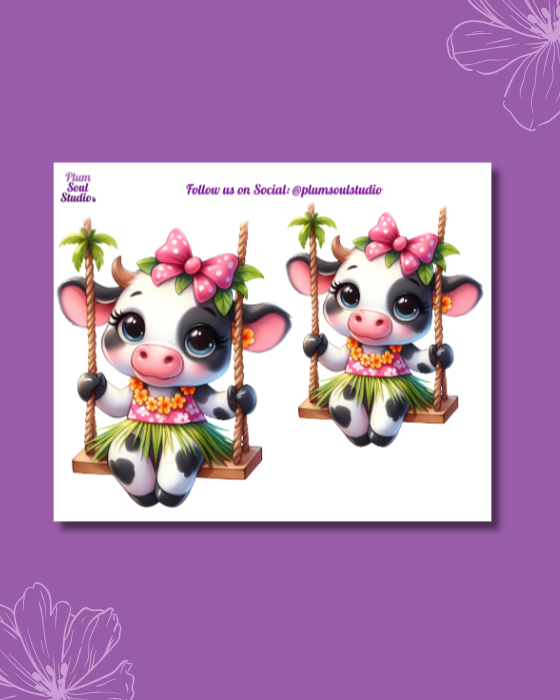 Cynthia the Cow Mini Sticker Sheet