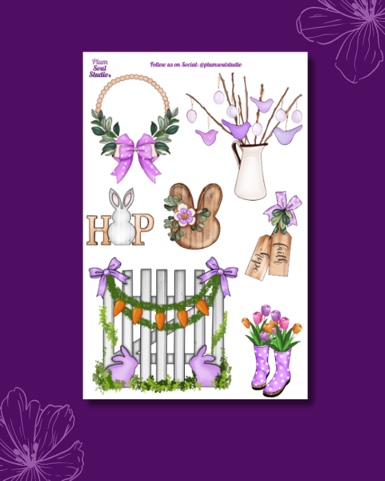 Easter Decor One Sticker Sheet