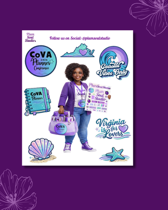 COVA Planner Conference Doll Curvy Mini Sticker Sheet