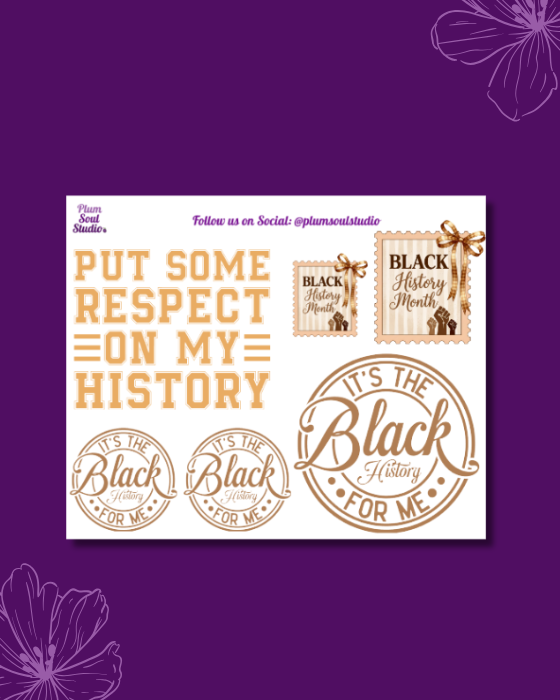 Put Some Respect On My History Mini Sticker Sheet