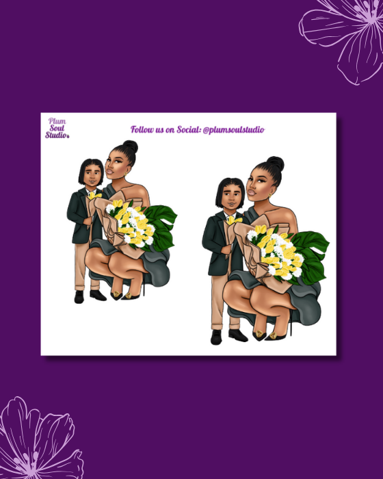 Mother's Day Flowers Mini Sticker Sheet