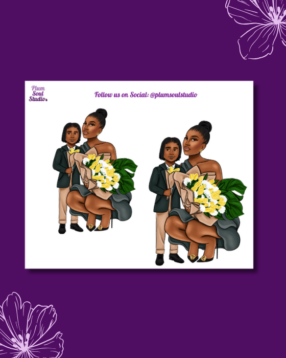 Mother's Day Flowers Mini Sticker Sheet