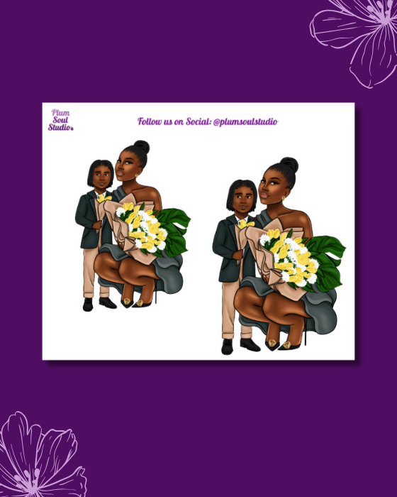 Mother's Day Flowers Mini Sticker Sheet