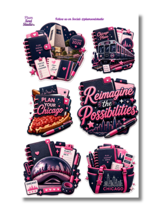 Chicago Icons Sticker Sheet