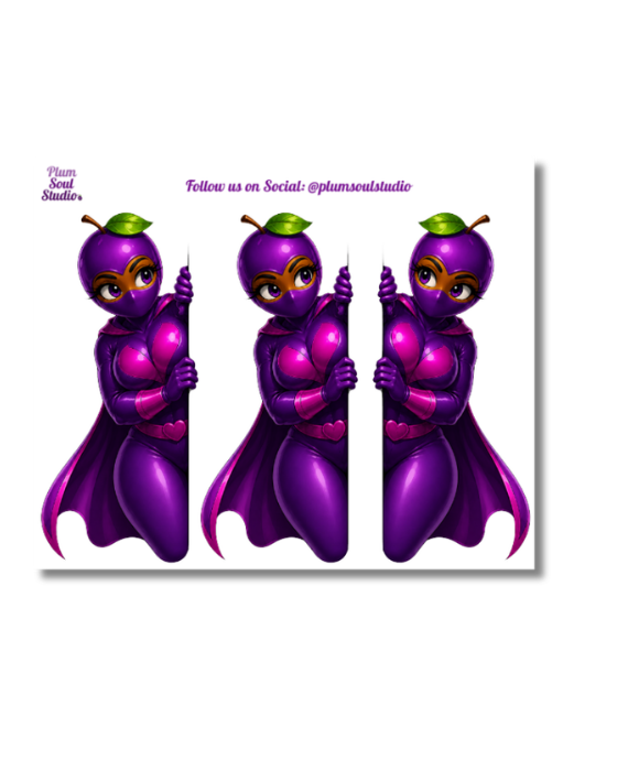 Plumora Peek-a-boo Mini Sticker Sheet