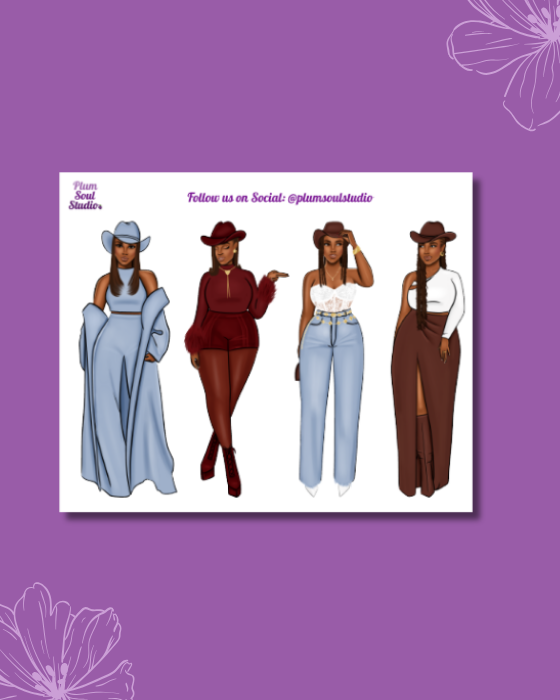 Classy Trail Ride Mini Sticker Sheet