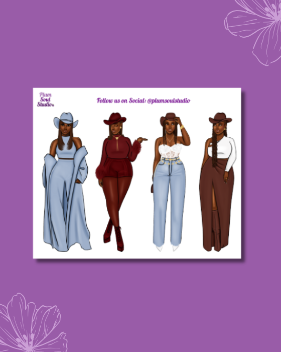 Classy Trail Ride Mini Sticker Sheet