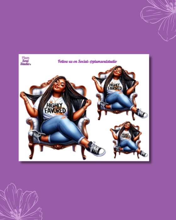 Highly Favored Mini Sticker Sheet