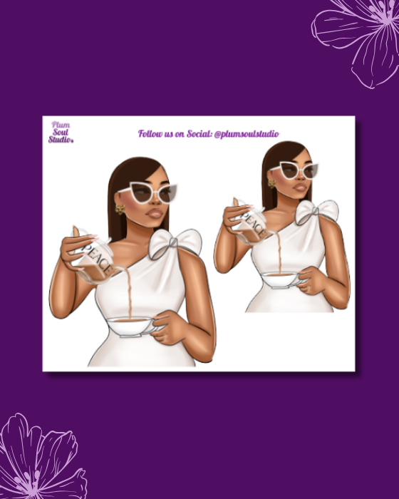 Pouring Peace Mini Sticker Sheet