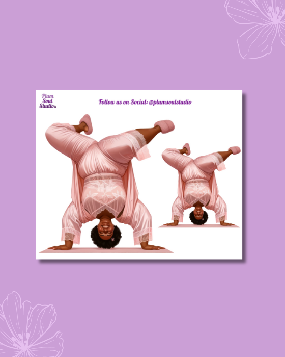 Happy Yoga Mini Sticker Sheet