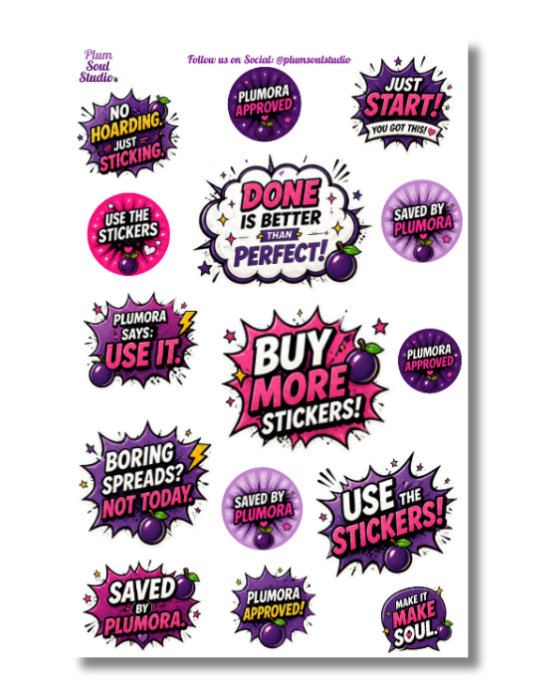 Creative Pep Talk Sticker Sheet