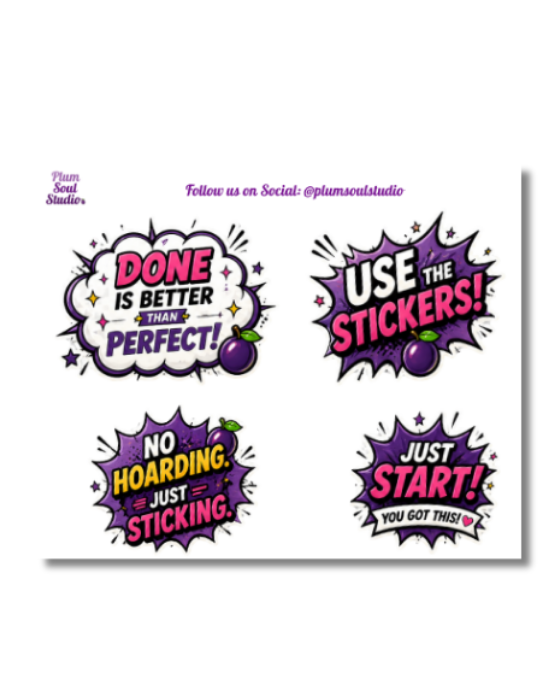Creative Pep Talk vTwo Mini Sticker Sheet