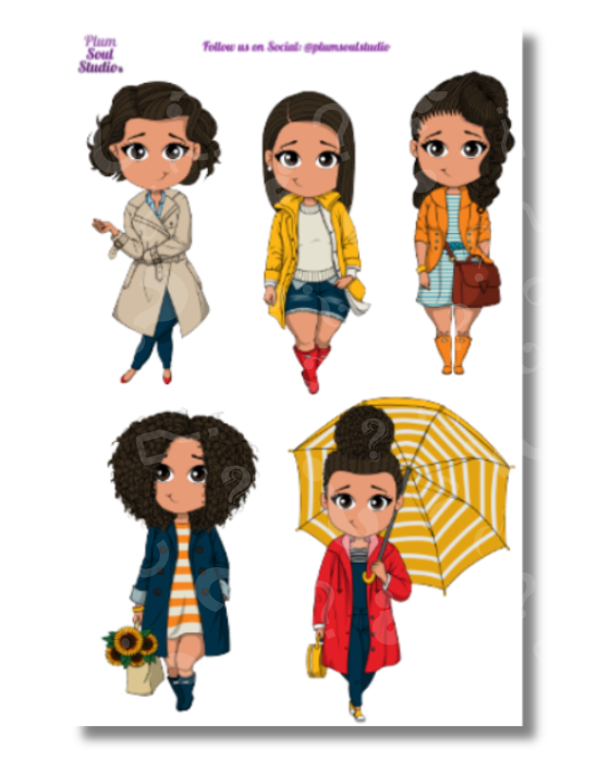 Oh So Paper April Showers Sticker Sheet