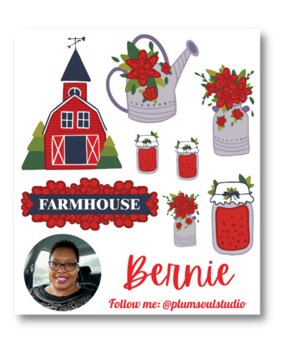 Barn on a Farm Contact Cards