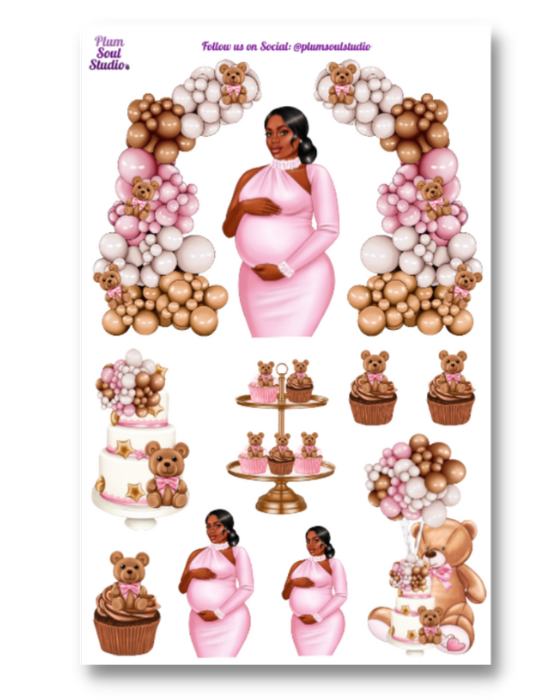 Beary Excited Sticker Sheet