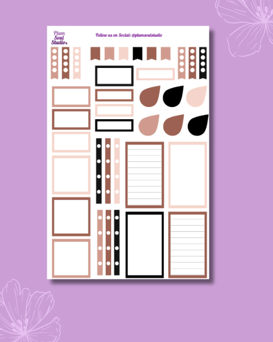 Bits and Pieces Harlem Blush Sticker Sheet