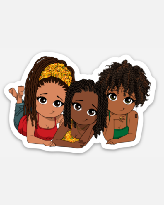 Oh So Paper "Black Is" Colors Vinyl Die Cut Sticker