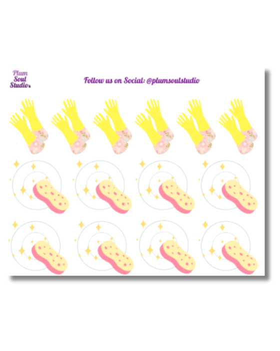 Busting Suds Mini Sticker Sheet
