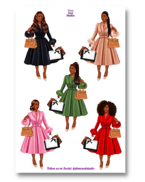 Cherylynn Shopping Sticker Sheet