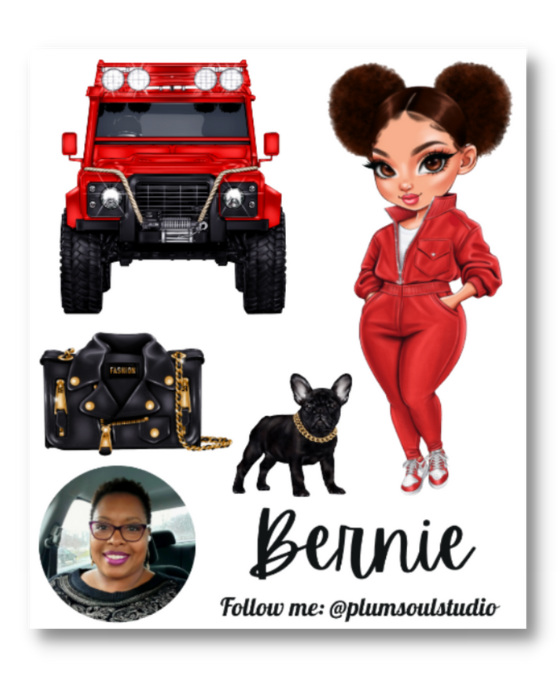 Chibi Jeep Contact Cards