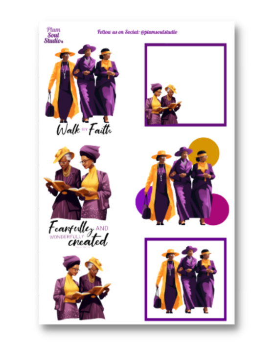 Church Ladies Sticker Sheet