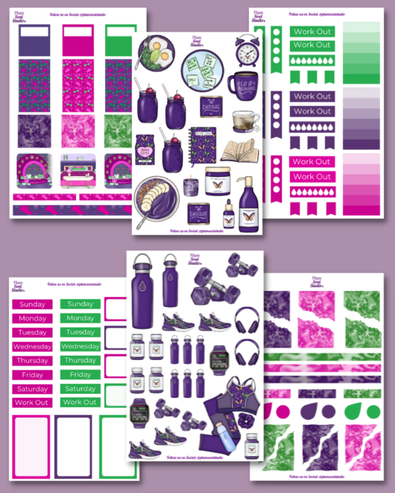 Electric Fitness Mega Sticker Kit