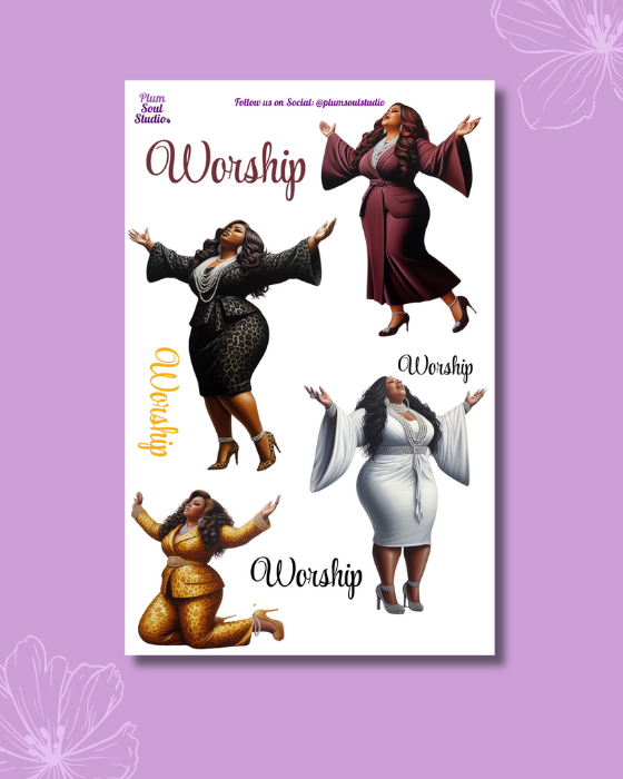 Full Worship Sticker Sheet