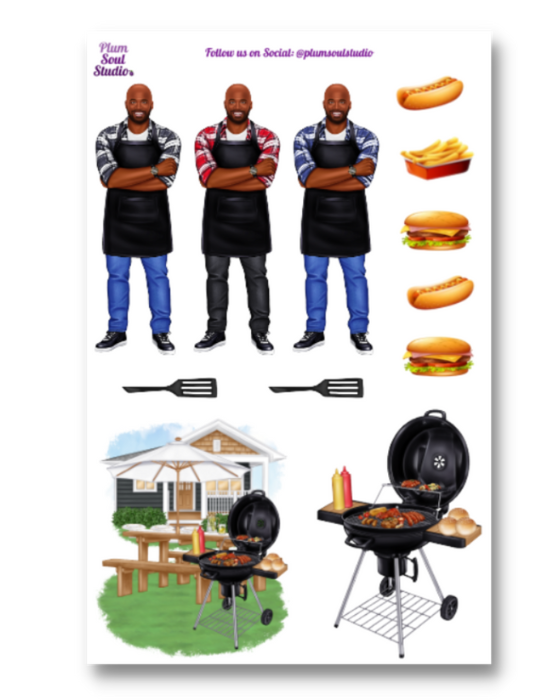 Grillin' Time Sticker Sheet