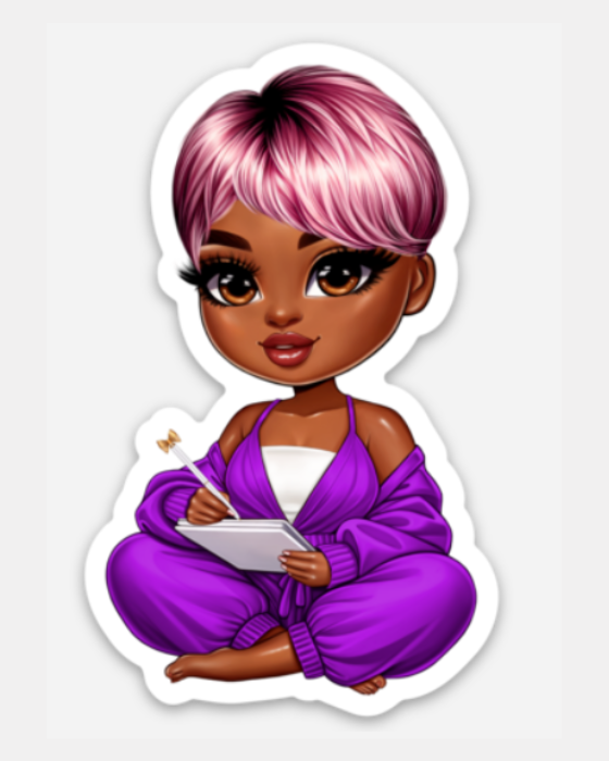 Jojo Journaling Vinyl Cut Sticker