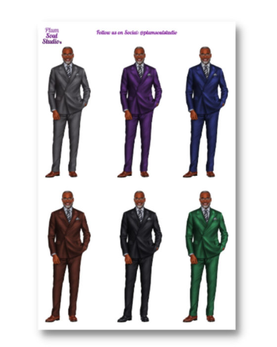 Kinard with Glasses Sticker Sheet