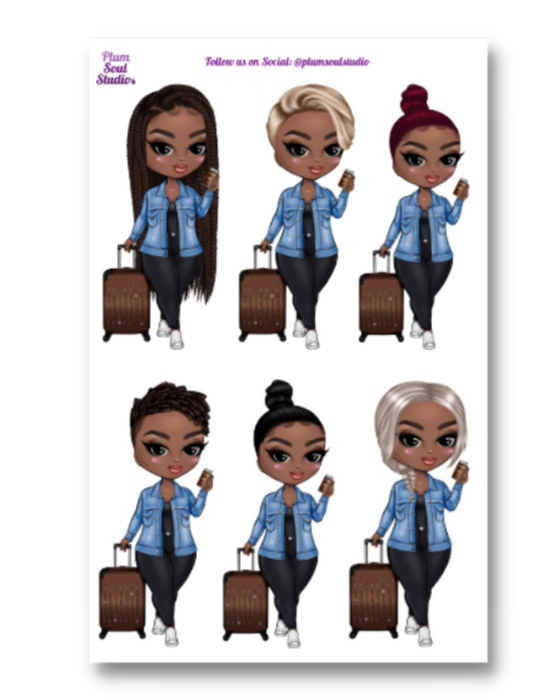 Lexx on Travel Sticker Sheet