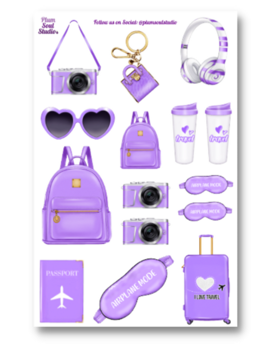 Love to Travel Sticker Sheet