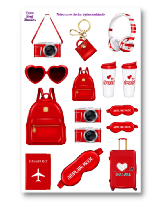 Love to Travel Sticker Sheet