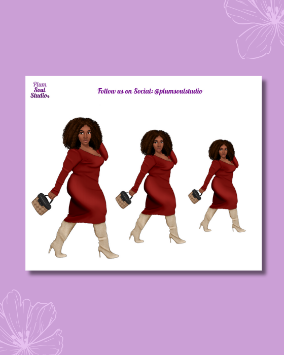 Micah Sweater Dress Mini Sticker Sheet