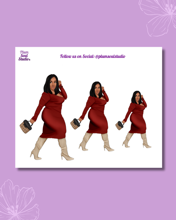 Micah Sweater Dress Mini Sticker Sheet