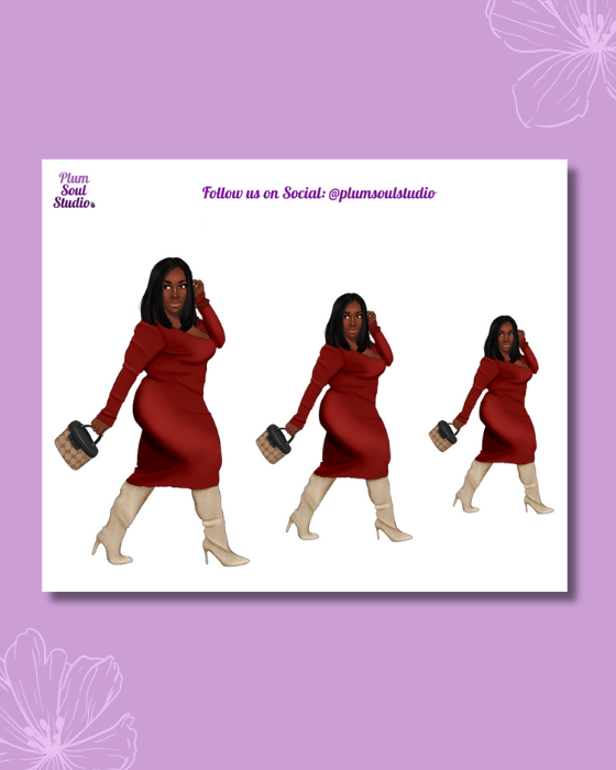 Micah Sweater Dress Mini Sticker Sheet