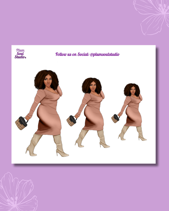 Micah Sweater Dress Mini Sticker Sheet