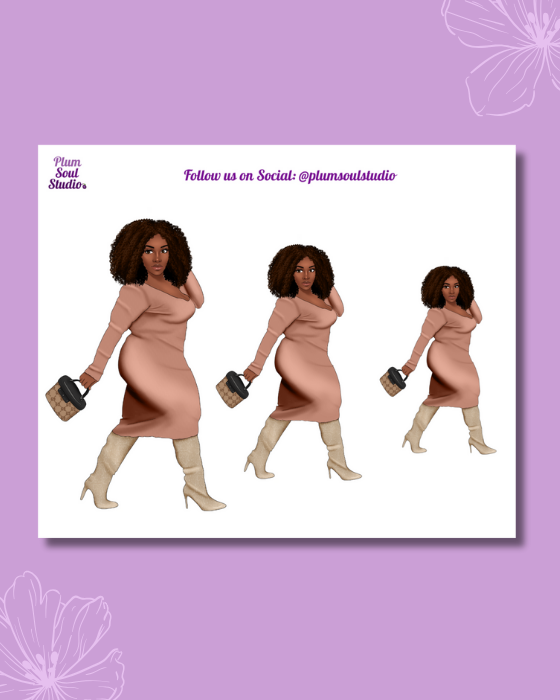 Micah Sweater Dress Mini Sticker Sheet