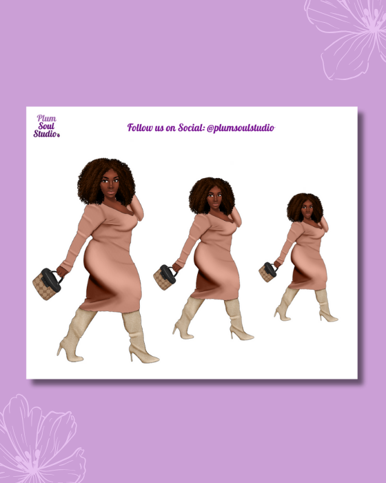 Micah Sweater Dress Mini Sticker Sheet
