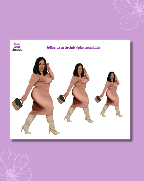 Micah Sweater Dress Mini Sticker Sheet